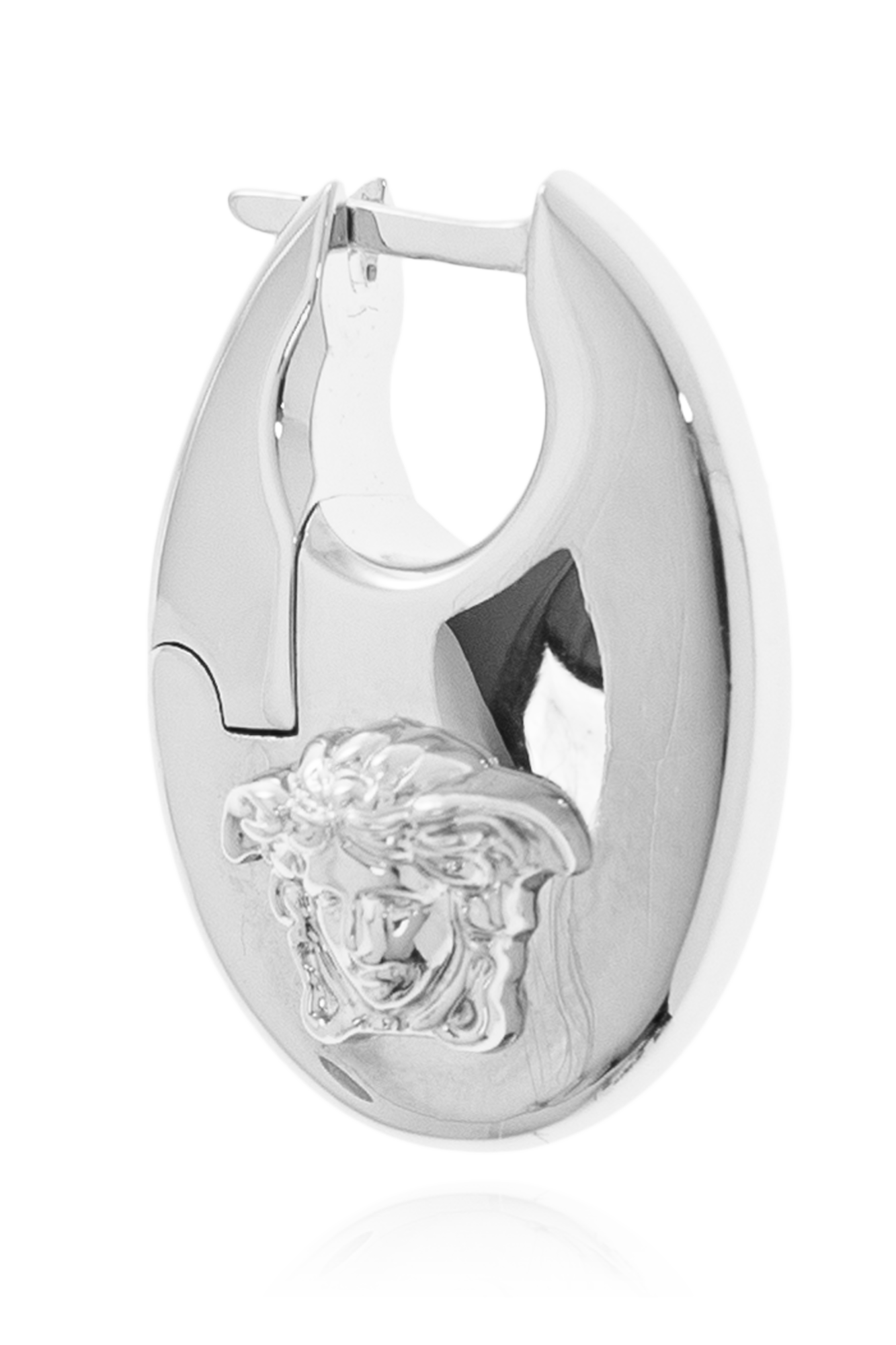 Silver Earrings with logo Versace - Vitkac France